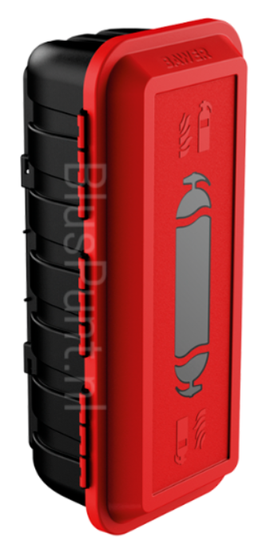 Brandblusserkast 9-liter schuim of 9-kilo poeder brandblusser
