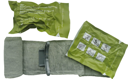 Traumazwachtel om grote bloeding te stelpen