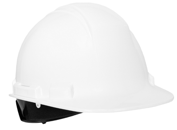 Veiligheidshelm wit vierpunts (geen ventilatie)