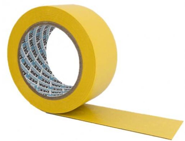 Vloertape geel afmeting 33 meter x 5cm