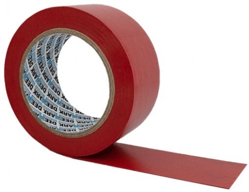 Vloertape rood in afmeting 33 meter x 5cm