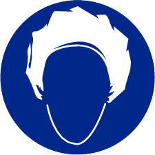 Bord haarnet verplicht Ø200mm