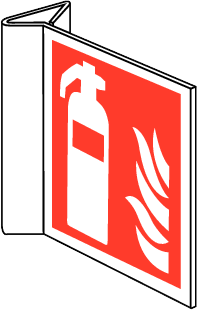 Bord Brandblusser 30x30cm (haaks) NEN-EN-ISO7010