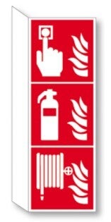 Bord Blusser Handmelder Brandhaspel 15x45cm (haaks)