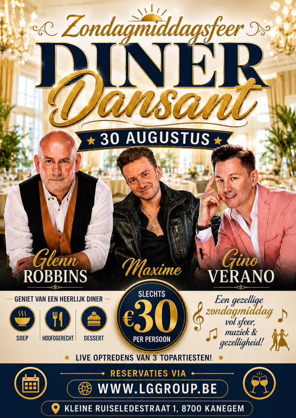 Diner Dansant 30 Augustus 2026