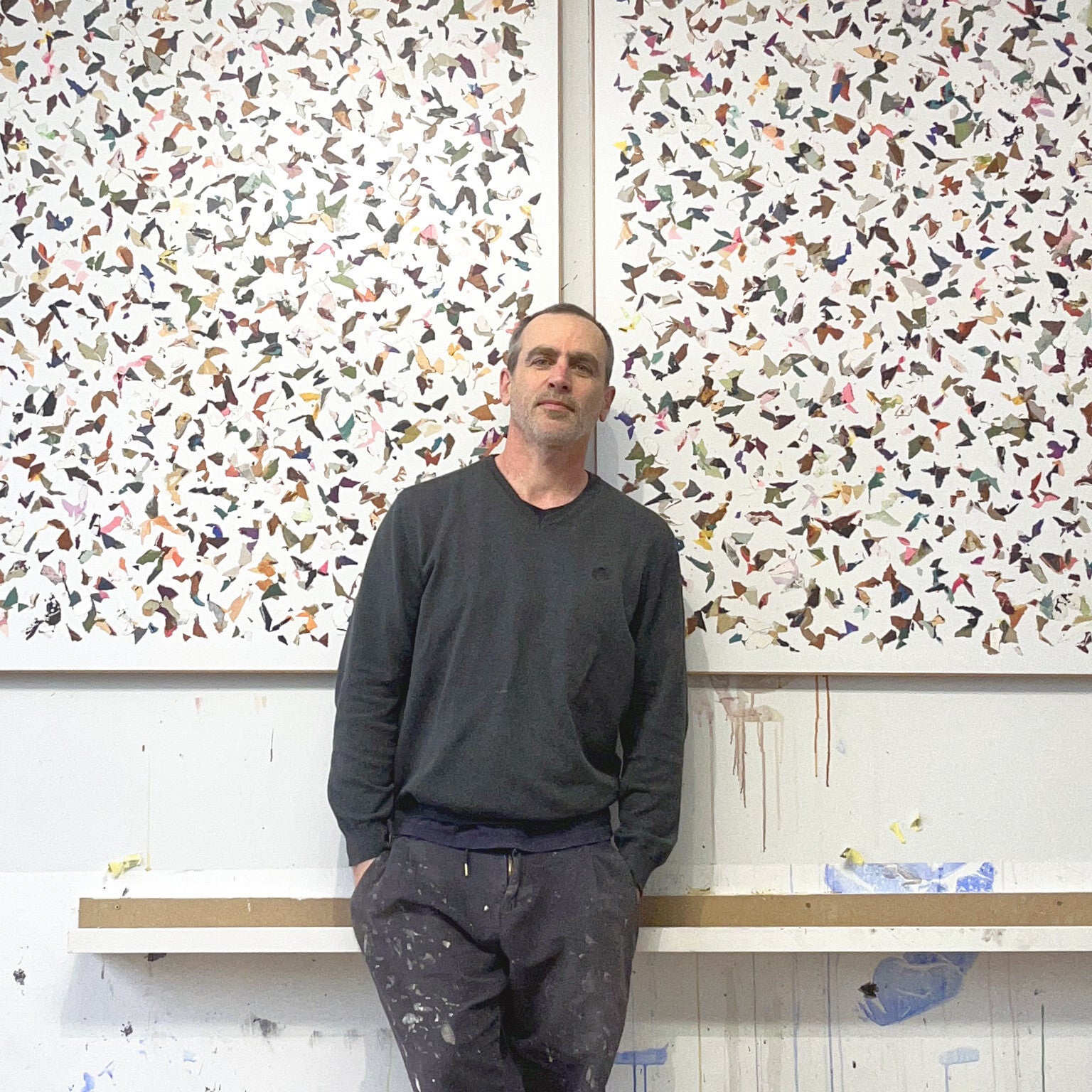 Sander de Klerk in his studio