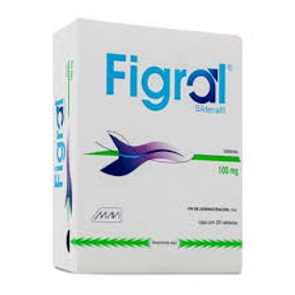 FIGRAL SILDENAFIL 100.00 MG C/20 TABS