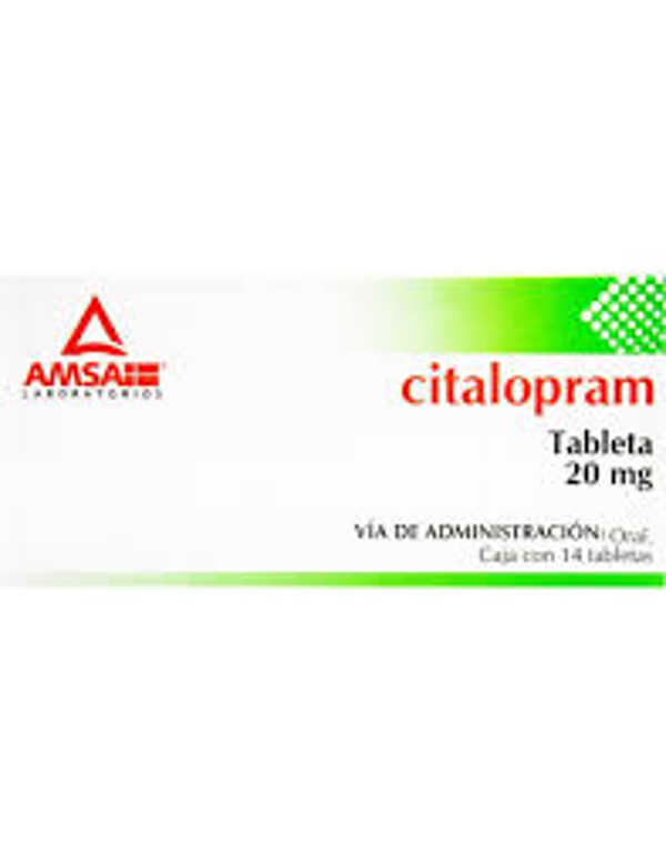 CITALOPRAM 20.00 MG AMSA C/14 TABS