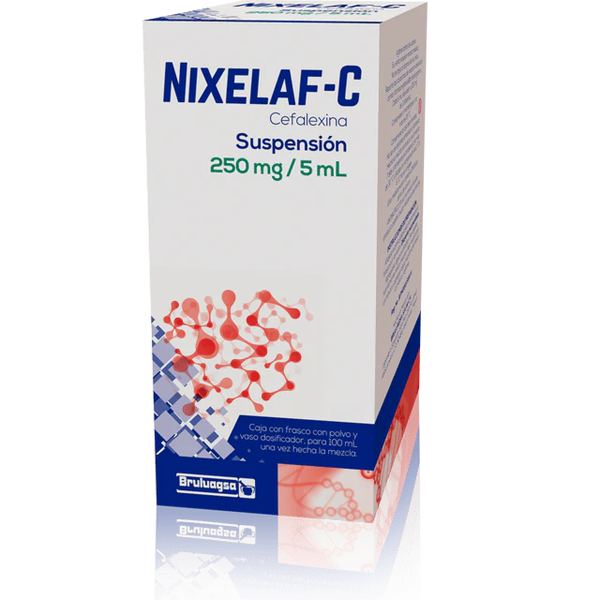 NIXELAF-C SUSPENSION (CEFALEXINA 250MG/5ML) FCO C/100ML