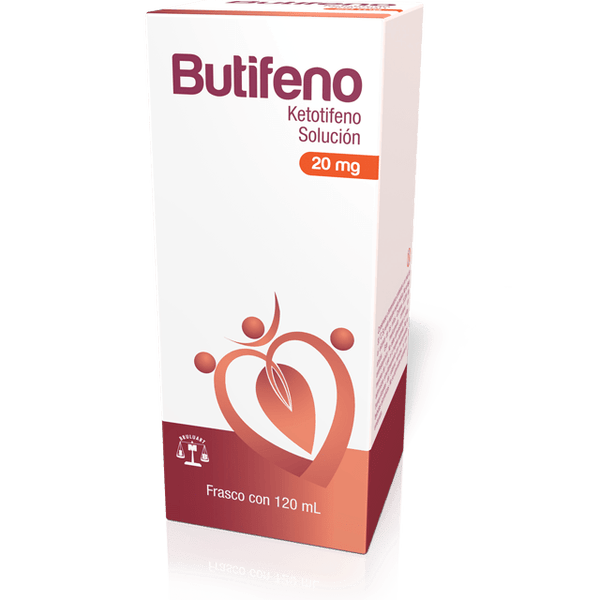 BUTIFENO SOLUCION (KETOTIFENO 20MG) FCO C/120ML