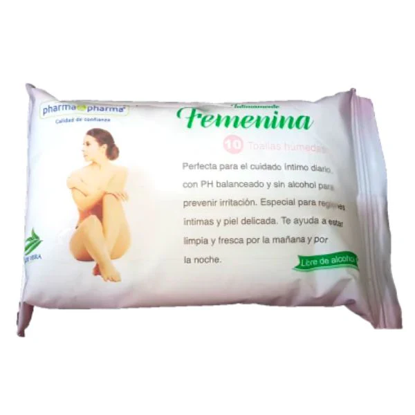 TOALLITAS HUMEDAS INTIMAMENTE FEMENINA C/10