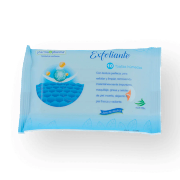 TOALLITAS HUMEDAS EXFOLIANTE C/10