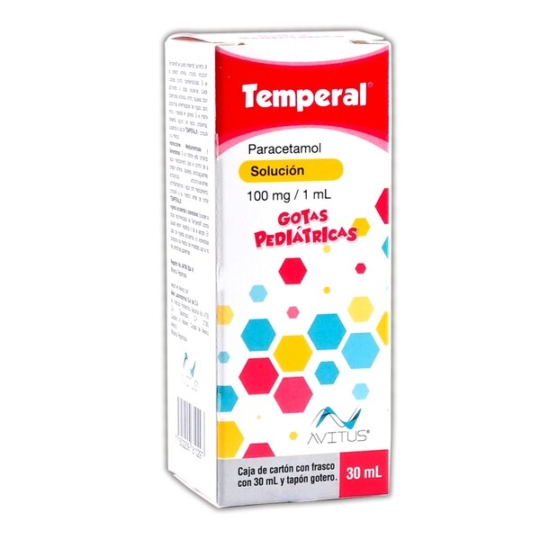 TEMPERAL GOTAS PEDIATRICAS (PARACETAMOL 100MG/1ML) FCO C/20ML