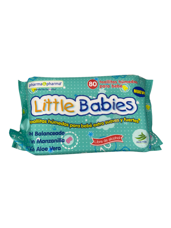 TOALLITAS HUMEDAS LITTLE BABIES C/80 LIBRE DE ALCOHOL