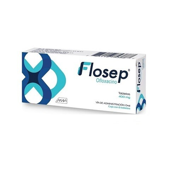 FLOSEP OFLOXACINO 400MG TABS. C/8