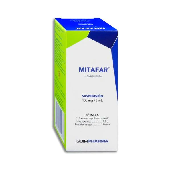 MITAFAR SUSPENSION (NITAZOXANIDA 100MG/5ML) FCO C/60ML