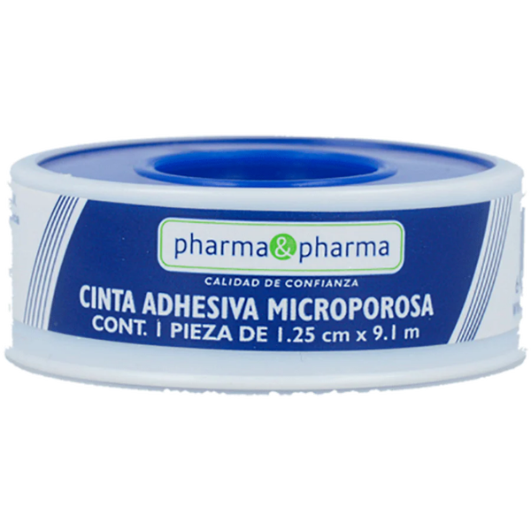 CINTA MICROPOROSA 1.25CM X 9.1M COLOR PIEL PHARMA & PHARMA