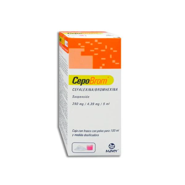 CEPOBROM SUSP (CEFALEXINA/BROMHEXINA 250MG/4.39MG/5ML)