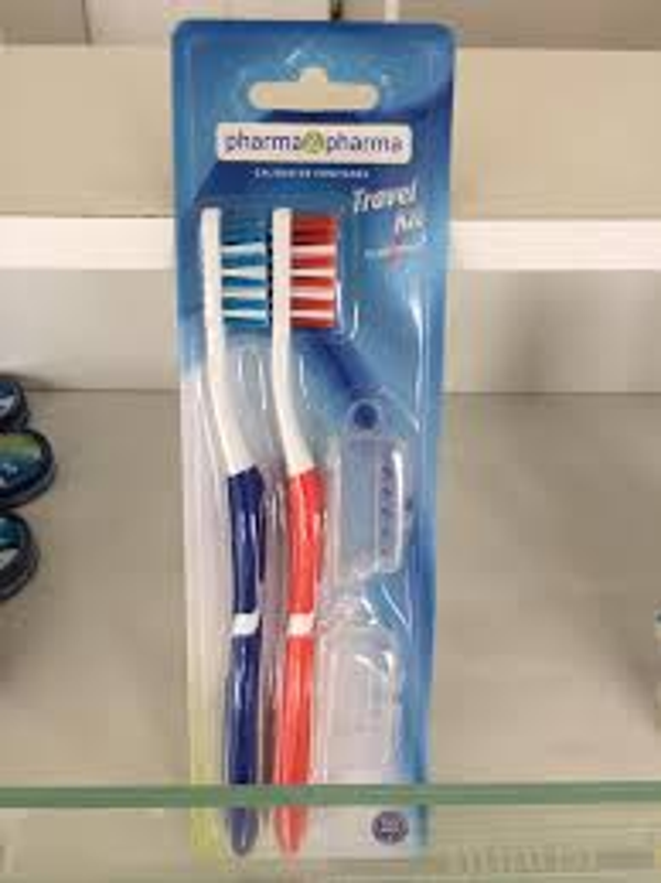 CEPILLO DENTAL TRAVEL KIT 2 PZAS. PHARMA & PHARMA