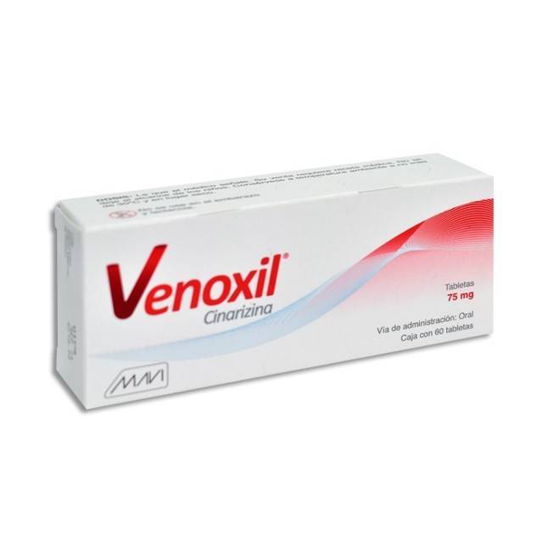 VENOXIL TABS (CINARIZINA 75MG) C/60TABS