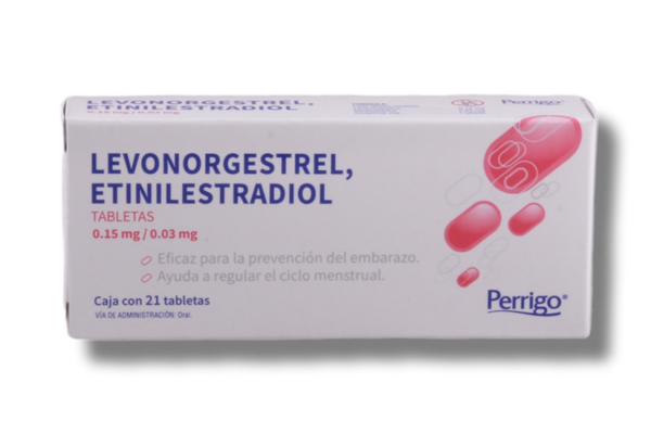 LEVONORGESTREL 0.15 MG/ETINILESTRADIOL 0.03 MG C/21TABS PERRIGO