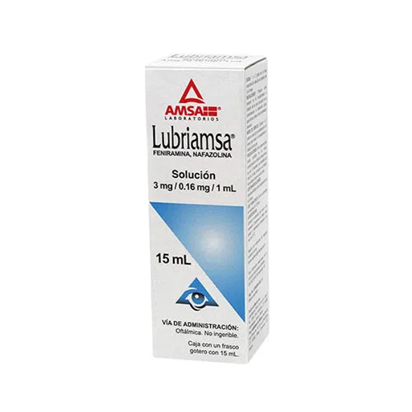 LUBRIAMSA GOTAS OFT (FENIRAMINA 3.00 MG NAFAZOLINA 0.16 MG)