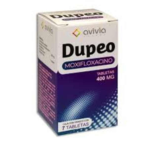 DUPEO MOXIFLOXACINO 400MG TABS. C/7