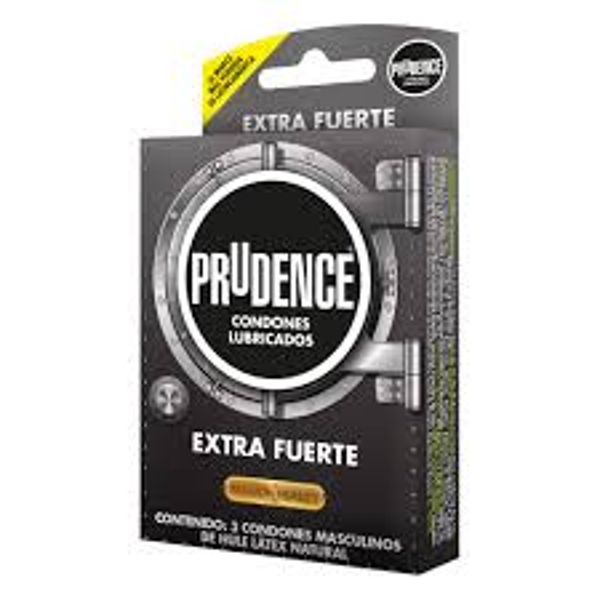 PRUDENCE PRESERVATIVOS C/3 EXTRA FUERTE LATEX NATURAL