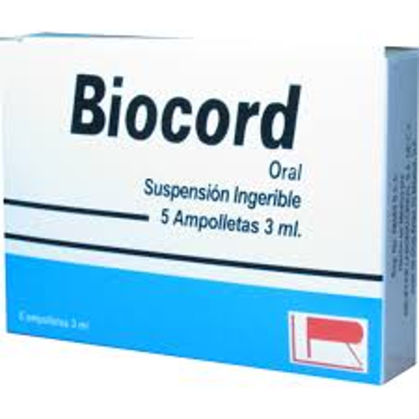 BIOCORD ORAL SUSP. LISADOS BACTERIANOS  INGERIBLE C/5 AMPOLLETAS