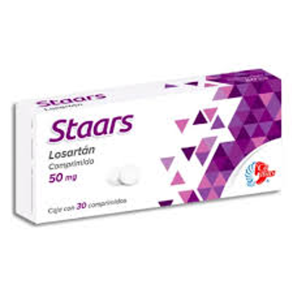 LOSARTAN 50.00 MG TABS. C/30 STAARS