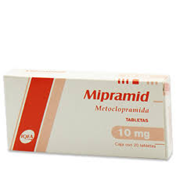 MIPRAMID TABS METOCLOPRAMIDA 10.00 MG C/20