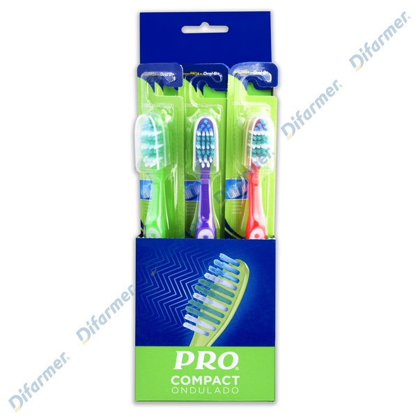 CEPILLO DENTAL PRO  COMPAC ADULTO CAJA C/6