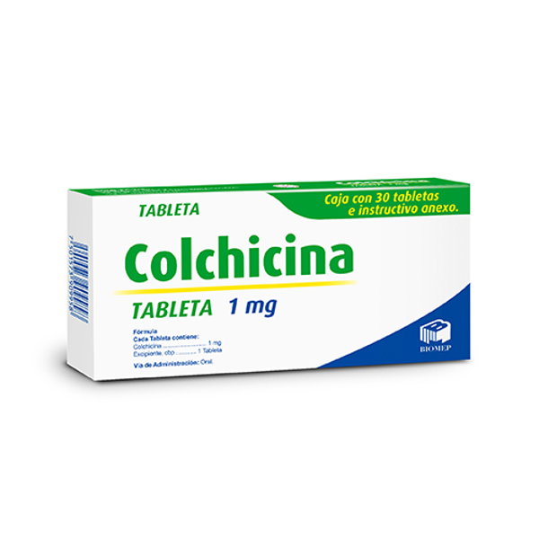 COLCHICINA 1MG TABS C/30 BIOMEP