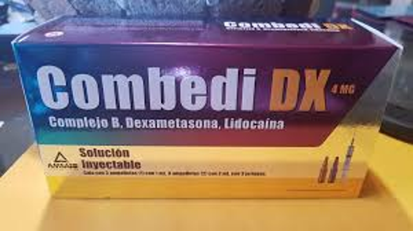 COMBEDI DX INY. C/3 AMPOLL. COMPLEJO B 1.00 S/G DEXAMETASONA 1.00 S/G PRECIO ESPECIAL