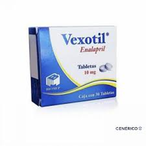 VEXOTIL TABS. ENALAPRIL 10.00 MG C/30