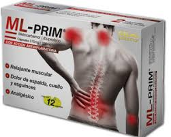 ML-PRIM TABS. C/12 METOCARBAMOL 375.00 MG IBUPROFENO 200.00 MG