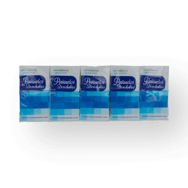 PAÑUELOS DESECHABLES PHARMA & PHARMA PAQUETE C/10 PIEZAS