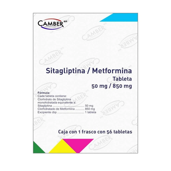 SITAGLIPTINA/METFORMINA50MG/850MG CAMBER