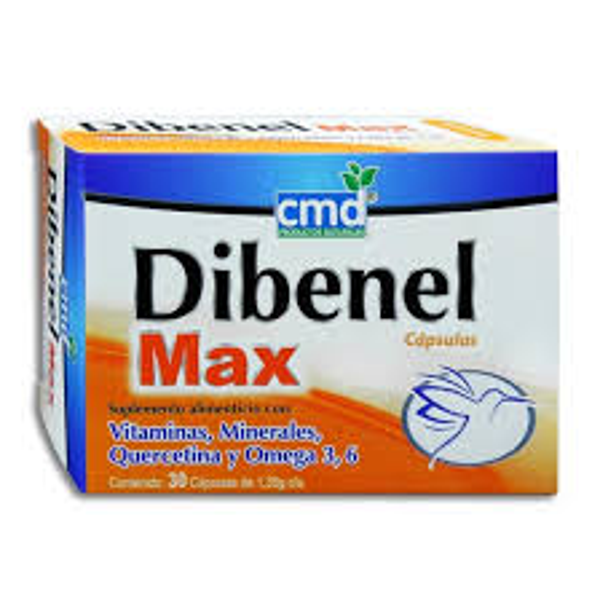 DIBENEL MAX (VITAMINAS Y MINERALES 1.00 S/G OMEGA 6 1.00 S/G OMEGA 3 1.00 S/G)