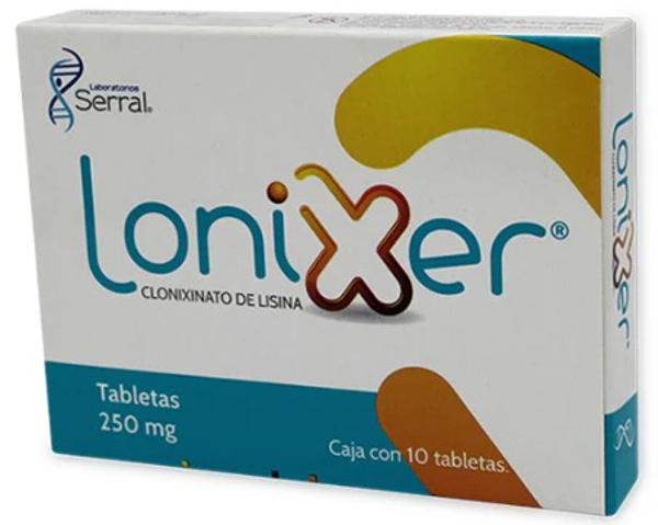LONIXER (CLONIXINATO DE LISINA 250MG) 10TABS