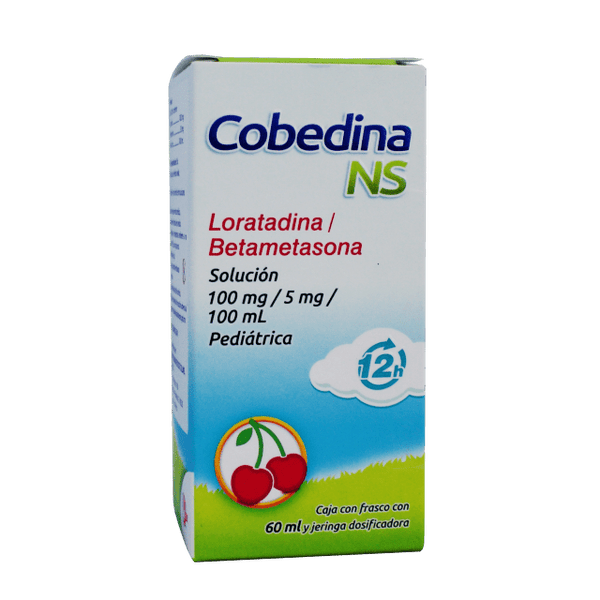 COBEDINA NS (LORATADINA 100MG/BETAMETASONA 5MG/100ML) SOL 60ML