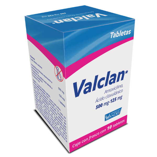 VALCLAN TABS (AMOXICILINA 500MG/AC.CLAVULANICO 125MG) C/10