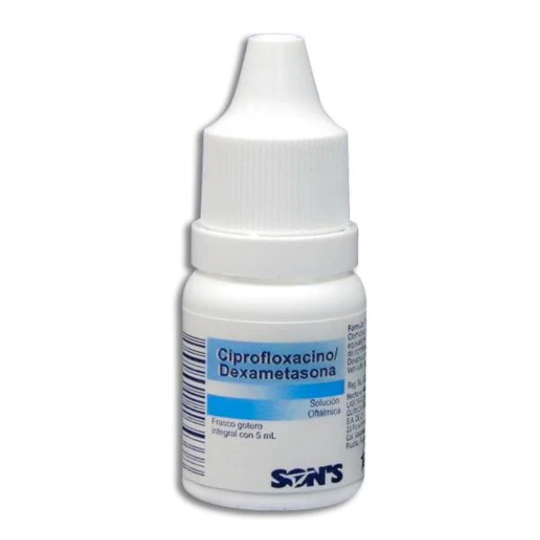 CIPROFLOXACINO 3.50 MG DEXAMETASONA 1.00 MG GOTAS SON´S