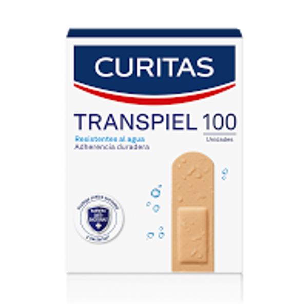 CURITAS BANDITAS ADHESIVAS TRANSPIEL 100PZAS