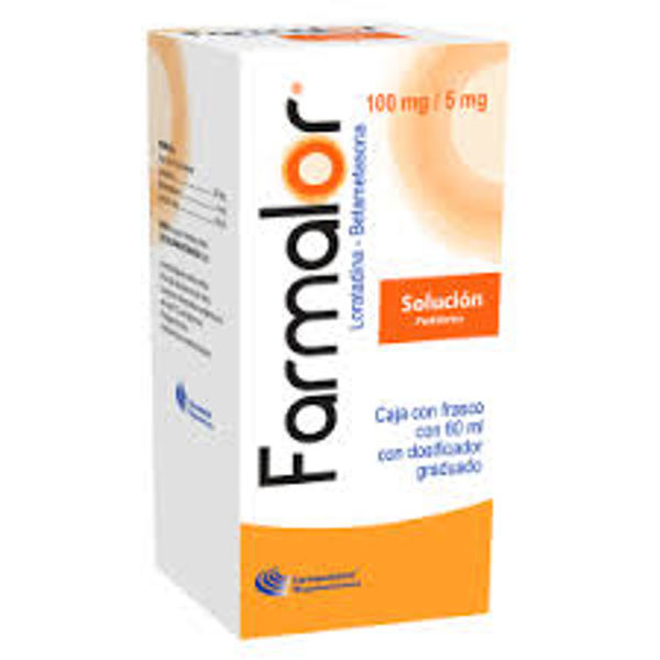 FARMALOR (LORATADINA/BETAMETASONA 100MG/5MG) SOL 60ML