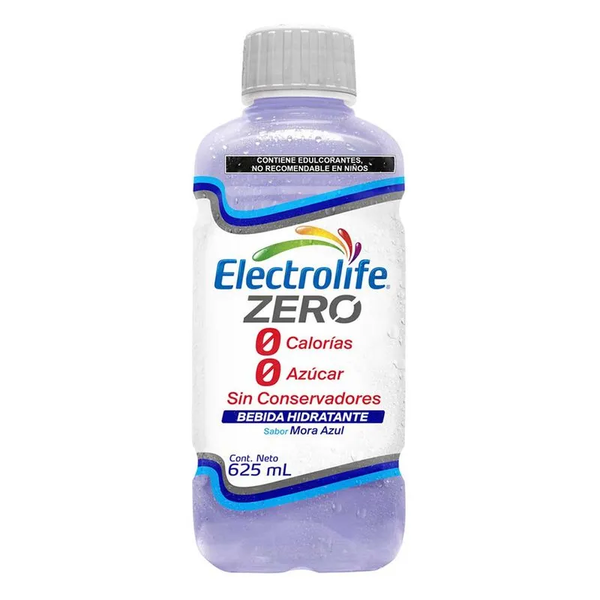 ELECTROLIFE ZERO MORA AZUL (ELECTROLITOS ORALES) 625ML SOL