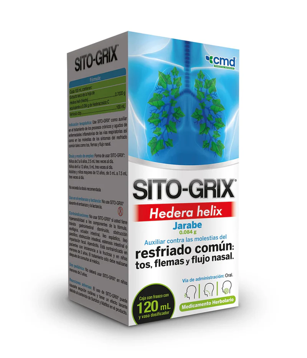 SITOGRIX JARABE (EXTRACTO DE HEDERA HELIX 0.084 G) FCO C/120ML