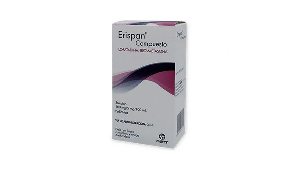 ERISPAN COMPUESTO SOLUCION BETAMETASONA 5.00 MG LORATADINA 100.00 MG