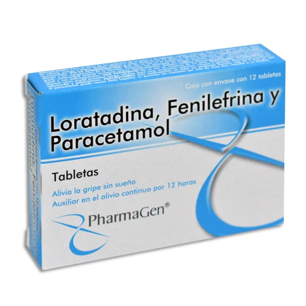 PARACETAMOL 500MG/LORATADINA 2.50 MG/FENILEFRINA 5.MG PHARMAGEN