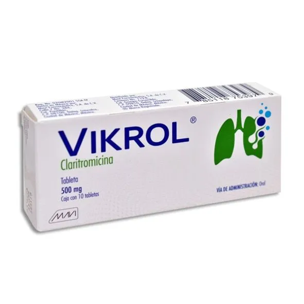 VIKROL TABS (CLARITROMICINA 500MG) C/10